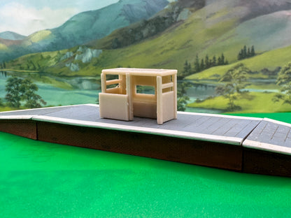2PK N Gauge Modern Platform Shelter – 1:148 Scale | Resin 3D Printed | UK Style