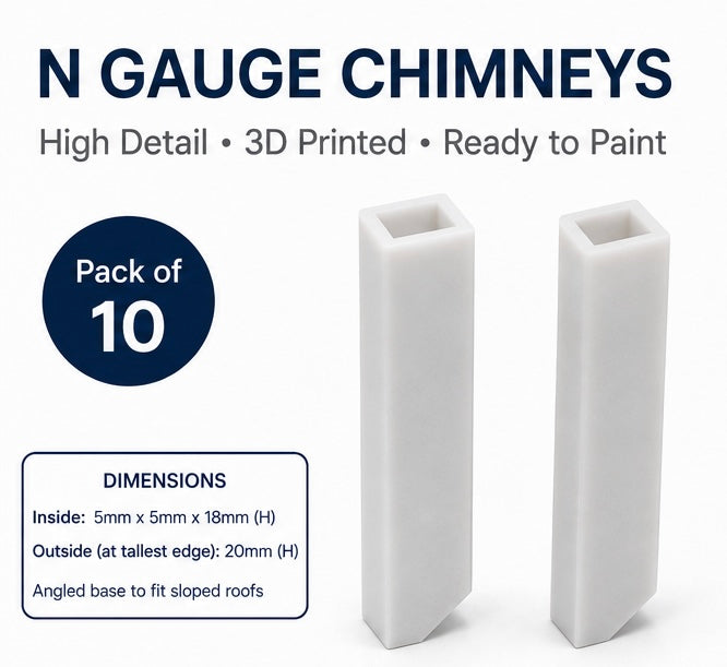 Engine Shed Resin Chimney Upgrade Pack | Resin Rail Studio