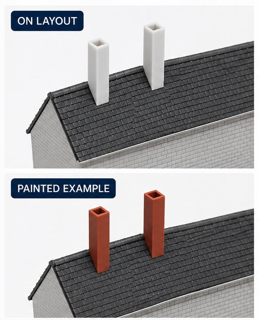 Engine Shed Resin Chimney Upgrade Pack | Resin Rail Studio